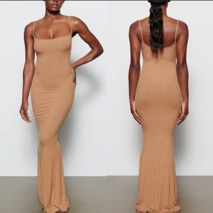 SKIMS SOFT LOUNGE LONG SLIP DRESS Maxi SMALL